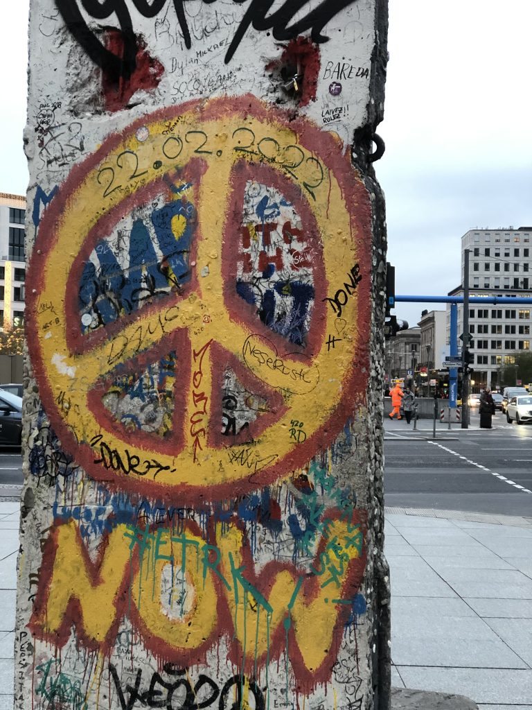 Fragmento del muro. Viaje a Berlín